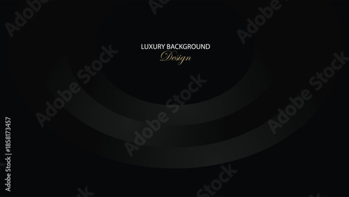 Abstract background vector design. Black background with shape and line decoration. Suit for banner, backdrop, award, billboard and others