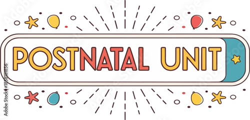 Postnatal Unit Medical Care Illustration