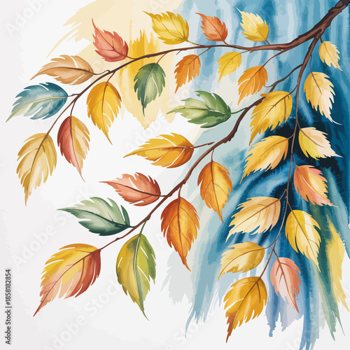 A stunning composition of colorful autumn leaves, emphasizing nature's artistry and the beauty of seasonal change, inviting a sense of warmth and nostalgia into the viewer's heart.