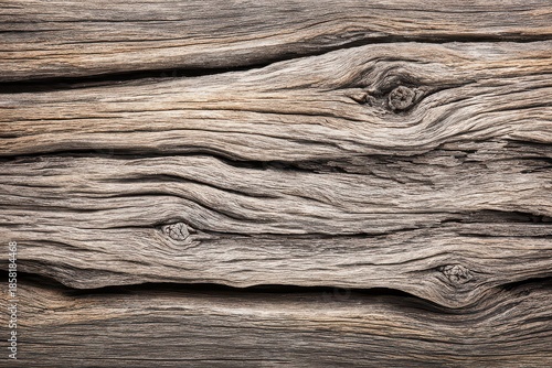 Rustic Wooden Plank Texture with Visible Grain and Knot Detailing in Neutral Tones Featuring Weathered Surface and Natural Wood Patterns for Backgrounds