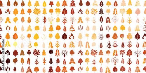 A vibrant collection of autumn leaves in shades of orange and brown