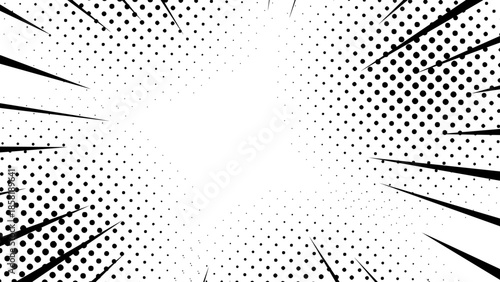 Pop Art Halftone Burst Texture Vector