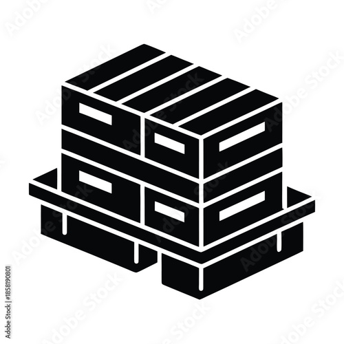pallet stacking storage icon