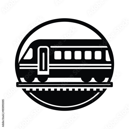 passenger train transport icon