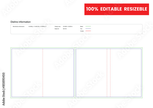 open book dieline template box dieline die lines packaging custom dieline  box cardboard box dieline pizza box printable product packaging layout,