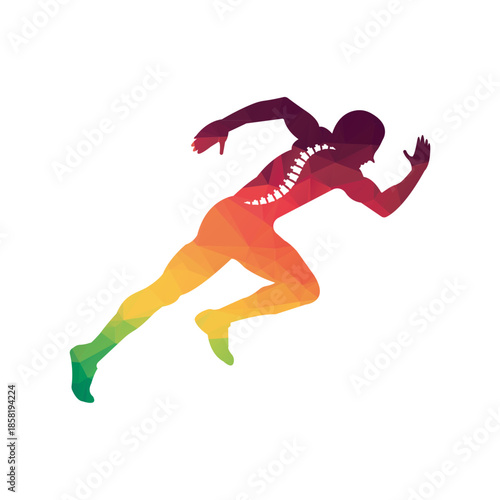 Brain Runner Logo physio logo design