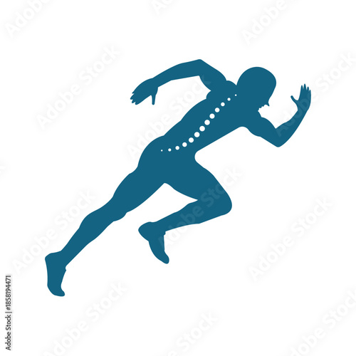 Brain Runner Logo physio logo design