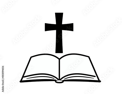 Open Book Icon in Minimal Design