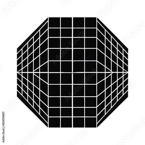 perspective grid design icon