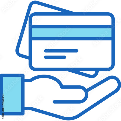Credit Card blue icon