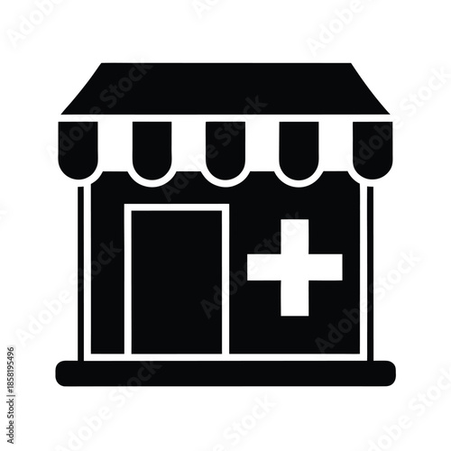 pharmacy medical store icon