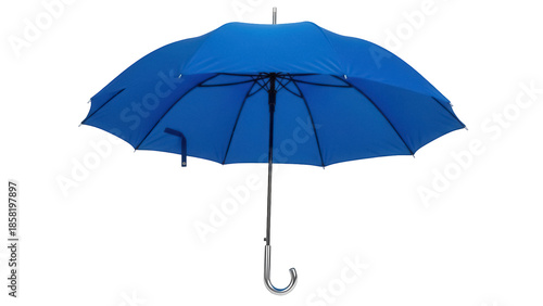 Obraz na płótnie Royal blue umbrella PNG isolated on transparent background, rain protection acce