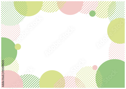 水玉模様のフレーム