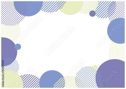 水玉模様のフレーム