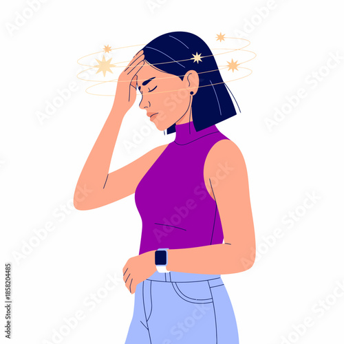 A thoughtful woman portrayed with a pained expression reflecting feelings of confusion and overwhelm, capturing the essence of emotional struggles in modern life.