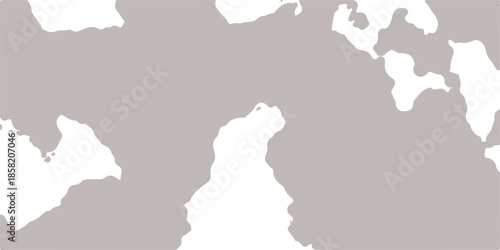 3d vector illustration of an abstract background with clouds and a tree featuring a white geography map outline of a European country shape for travel and cartography