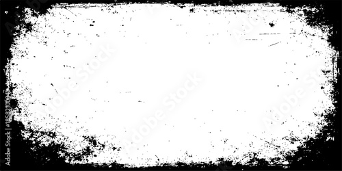 Wallpaper Mural Abstract black grunge frame design featuring ink splash textures and a dark paint splatter border pattern on an artistic vector background illustration Torontodigital.ca