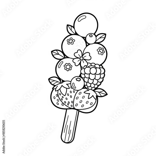 Purple branch of ripe grapes with green leaves in a vector illustration design for harvest and vineyard themes