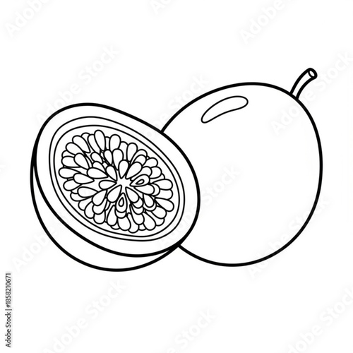 Fresh organic apple and orange fruit vector illustration featuring juicy citrus slices and green leaves as healthy food icons in a ripe cartoon design
