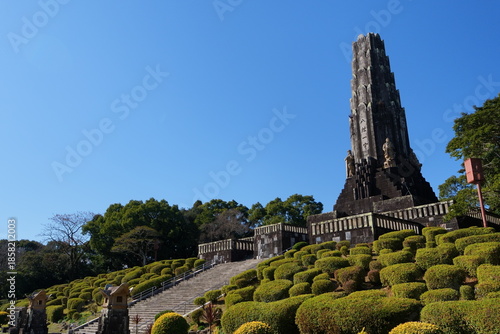 宮崎県宮崎市の平和台公園の平和の塔