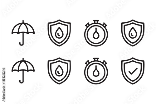 Water Resistance Symbols for Moisture Control and Product Safety Labels