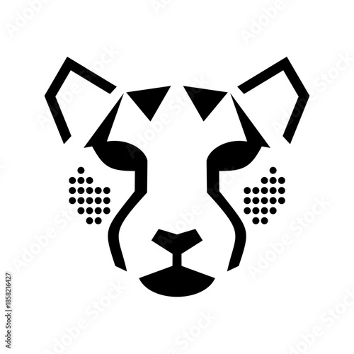 Modern Abstract Tiger Head design art