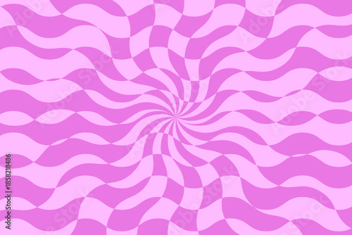 Vector abstract distorted background. Dynamic backdrop with optical illusion, op art.