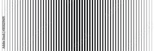Thin line halftone gradient texture. Fading vertical stripe gradation background. Repeating wide pattern backdrop. Black parallel lines wallpaper.