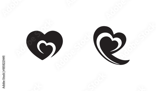 Abstract grayscale design featuring a striking human figure silhouette