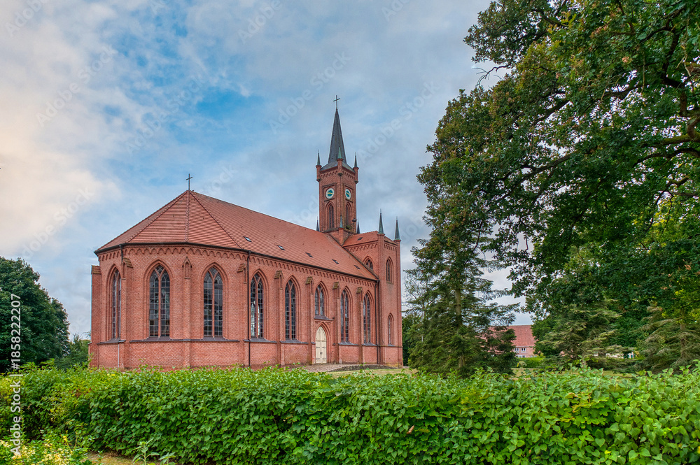 Fototapeta premium Redefin is a municipality located in the Ludwigslust-Parchim district, in the federal state of Mecklenburg-Western Pomerania, Germany.