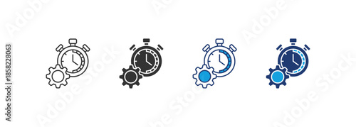 Productivity Icon Set Multiple Style Collection