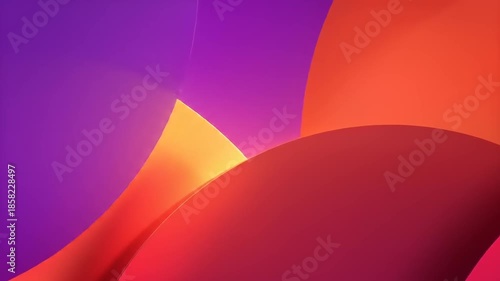 Abstract composition of vibrant colors and smooth curves for backgrounds