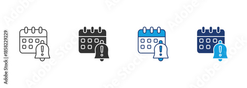 Reminder Icon Set Multiple Style Collection