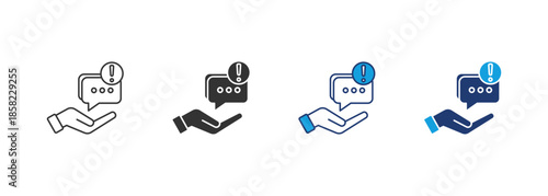 Notifications Icon Set Multiple Style Collection