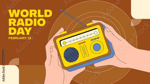 Celebrating world radio day on february 13 with a vintage radio