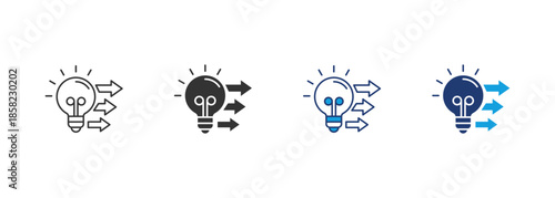 Approach Icon Set Multiple Style Collection