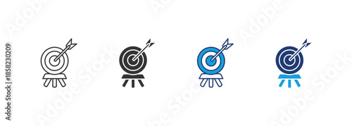 Target Icon Set Multiple Style Collection