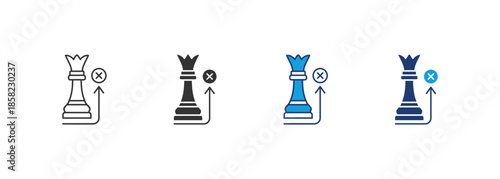Chess Icon Set Multiple Style Collection