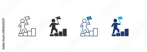 Leadership Icon Set Multiple Style Collection