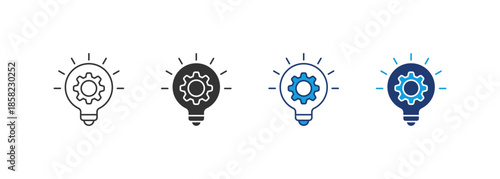 Strategy Icon Set Multiple Style Collection