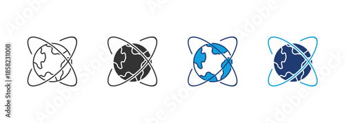 International Icon Set Multiple Style Collection