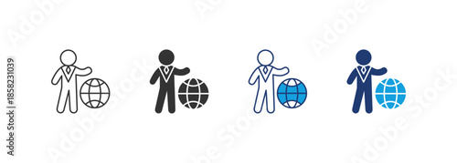 Business Icon Set Multiple Style Collection