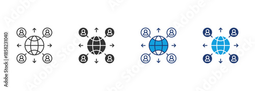 Expansion Icon Set Multiple Style Collection