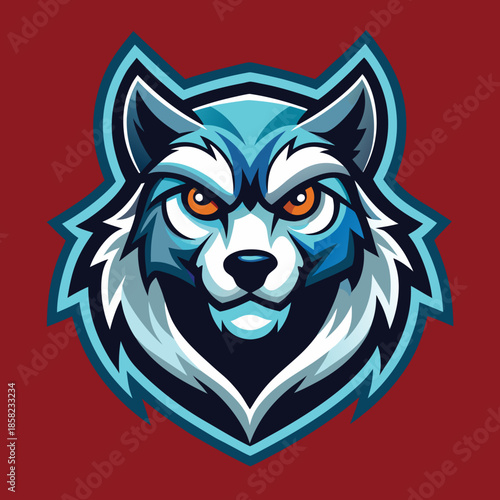 wolf head vector illustration