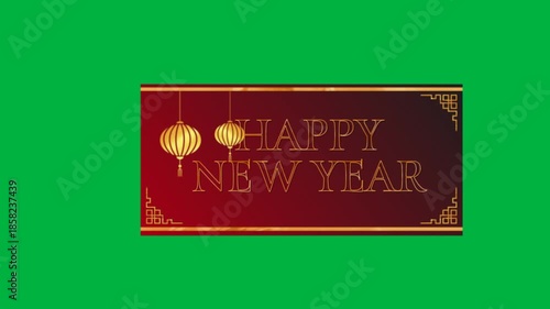 Chinese New Year Animation with Alpha Channel