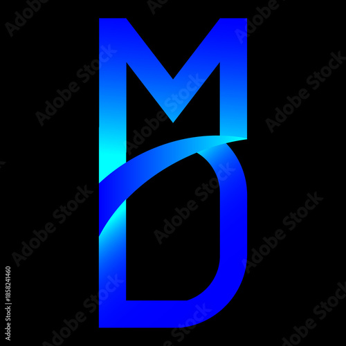 letter m d logo