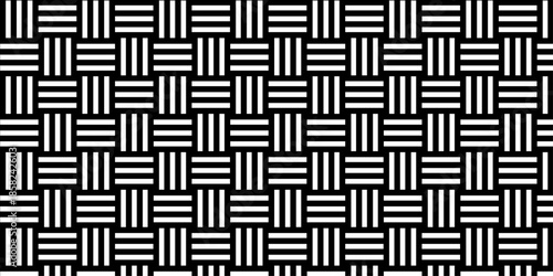 Minimal line Seamless geometric pattern with shapes. Decoration and maze ornament square wall tile.