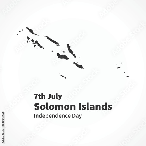 Photos solomon islands map illustration on white background