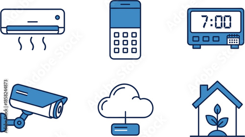 Essential Home Security and Comfort Icons