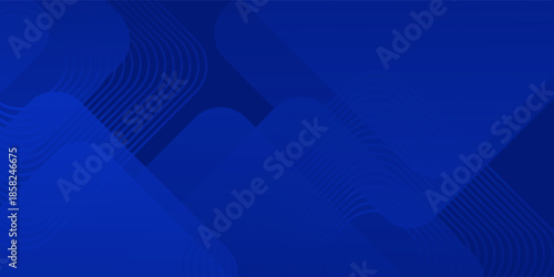 Abstract blue background. Modern simple blue geometric design. Minimal shapes. Suit for booklet, brochure, banner, poster, website, flyer, cover, corporate, backdrop.